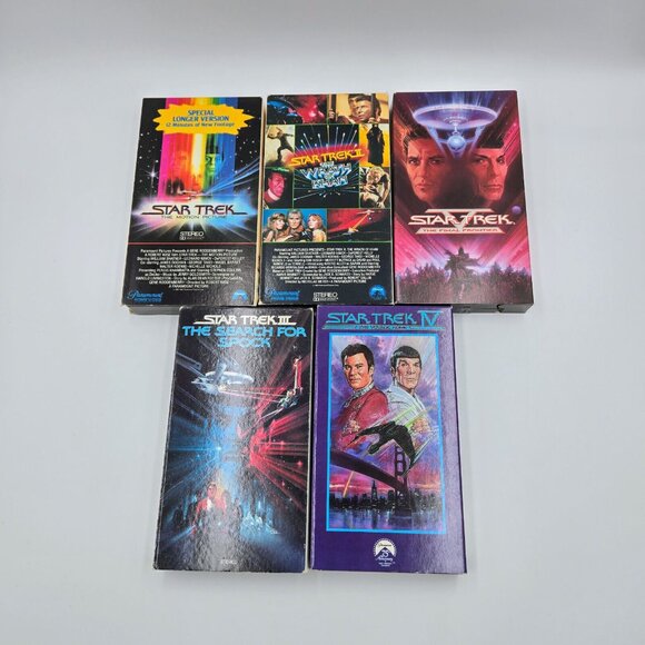 Star Trek VHS Movie Lot The Motion Picture Wrath Of Khan Final Frontier Search - Picture 2 of 16